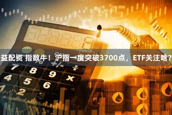 益配资 指数牛！沪指一度突破3700点，ETF关注啥？