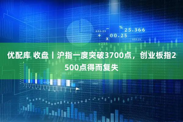 优配库 收盘丨沪指一度突破3700点,创业板指2500点得而复失